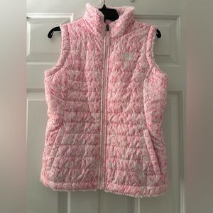 The North Face Pink Swirl Reversible Vest